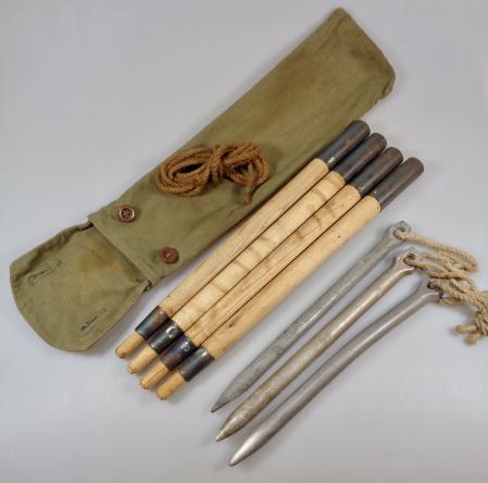 Wehrmacht Tentpoles and Peg's in Pouch