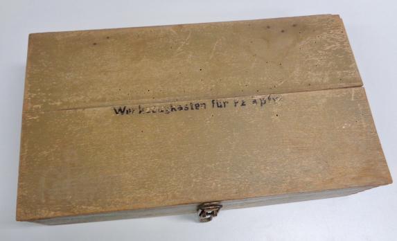 Wehrmacht wooden Panzer toolbox