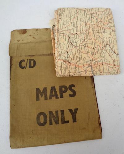 British/US WW2 Silk Escape Map