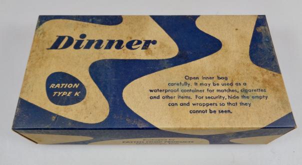 US WW2 K type Ration Dinner