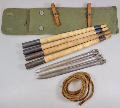 Wehrmacht Tentpoles and Peg's in Pouch