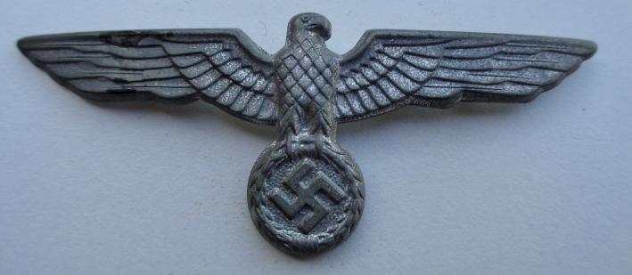 Wehrmacht metal visor cap eagle