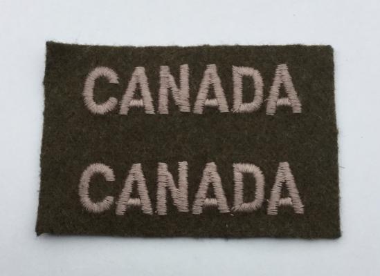 Canadian Battle Dress Insignia