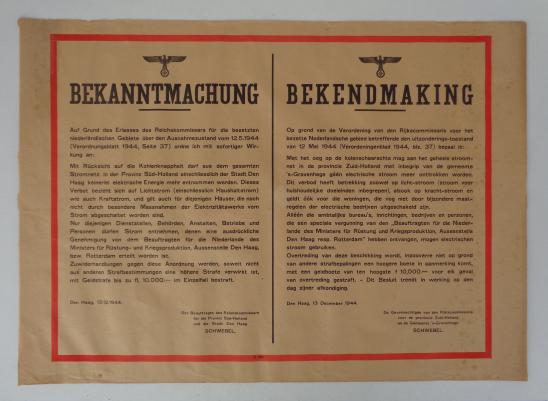 Wehrmacht Announcement Poster