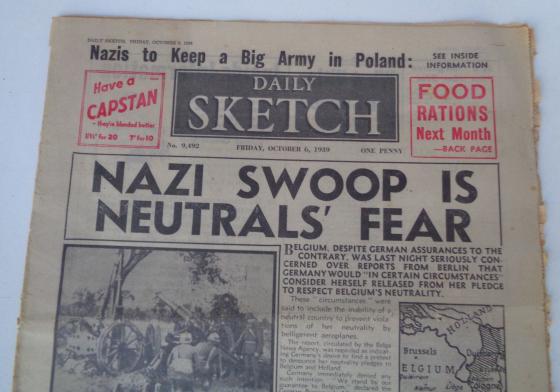 British WW2 Newspaper Daily Sketch