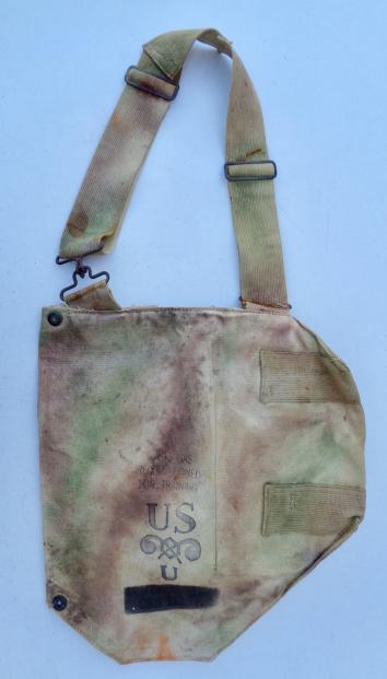 US WW2 camo 1e model Gasmask Bag