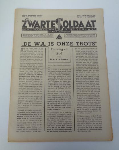 Dutch NSB Newspaper De Zwarte Soldaat