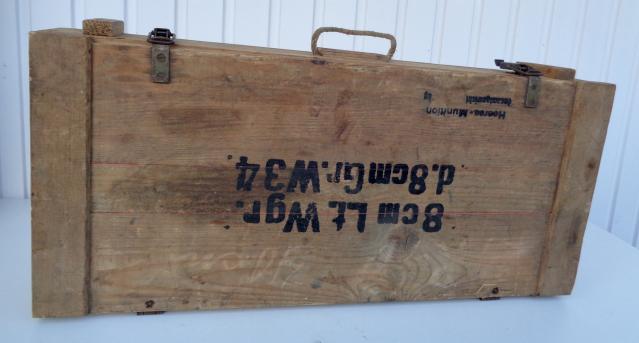 Wehrmacht wooden Ammo Box 8 cm Mortar