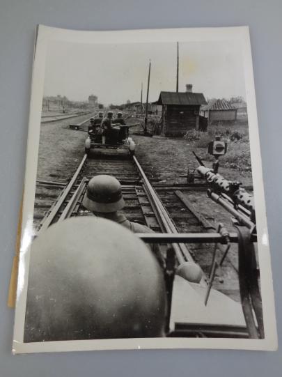 Press Photograph Wehrmacht Eisenbahn-Pioniere