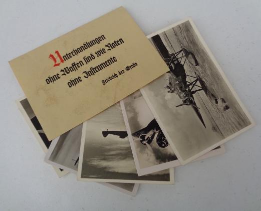 6 Luftwaffe Postcards with cover