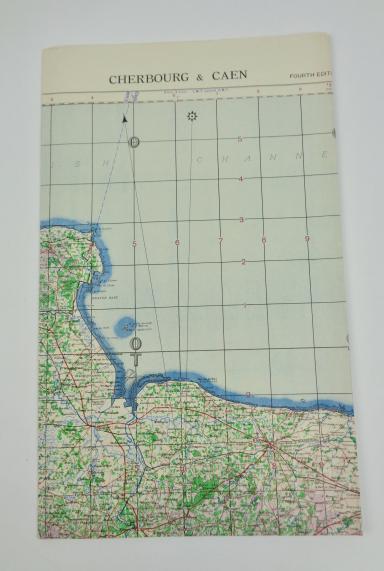 US WW2 Army/Airforce Roadmap Cherbourg/Caen