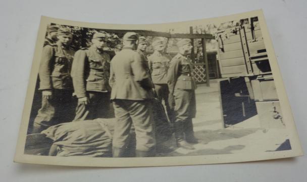 Photograph of 8 WaffenSS Soldiers