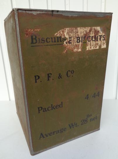 British WW2 Bisquits Can