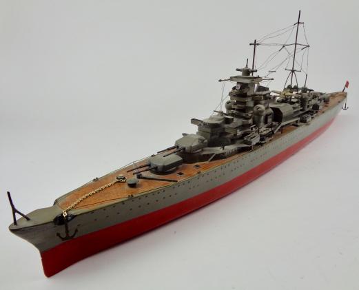 Kriegs Marine Sailor made wooden model Prinz Eugen