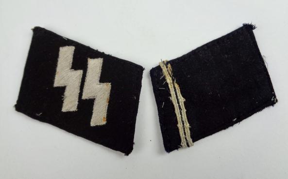 WaffenSS early RZM type Collar Tabs