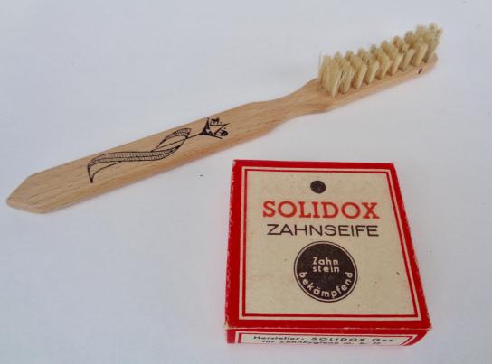 Wehrmacht Tooth Brush and Solidox Tooth Paste