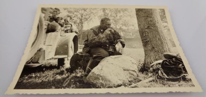 WaffenSS Photograph Totenkopf Standarte