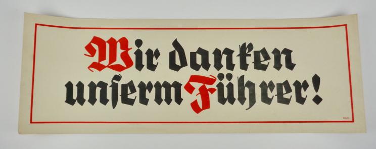 Clipboard Sign (Wir danken unserm Fuhrer)