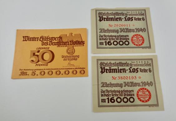 Third Reich Lottery Tickets in original cover