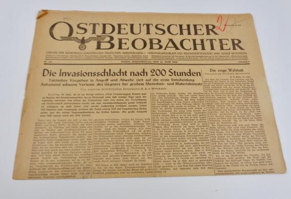 IMCS Militaria | Ost Deutscher Beobachter Newspaper