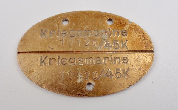 Kriegs Marine Dog-tag (E-Marke)