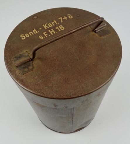 Wehrmacht metal container Sonder Kartous s.F.H.18