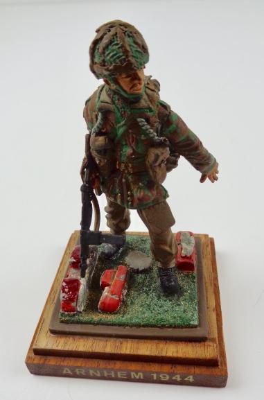 Metal hand painted British Paratrooper Figurine