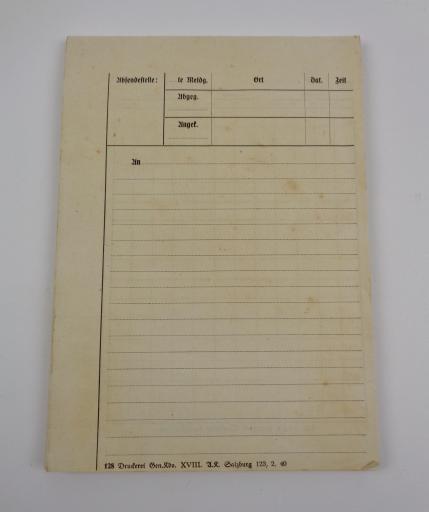 Wehrmacht Mapcase Notebook