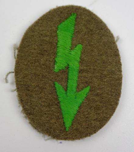 Wehrmacht Career Sleeve Insignia Funker Blitz