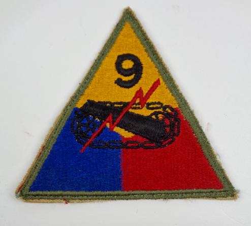 US WW2 9th Armoured Division Patch