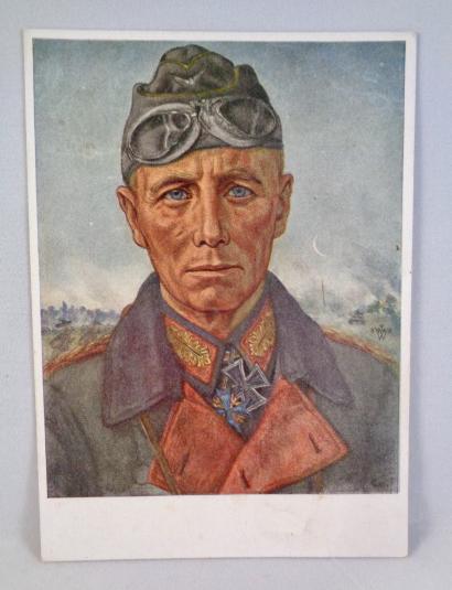 Postcard Erwin Rommel