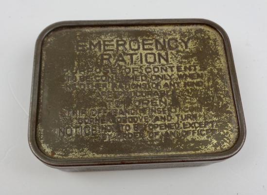 British WW2 Emercency Ration Tin