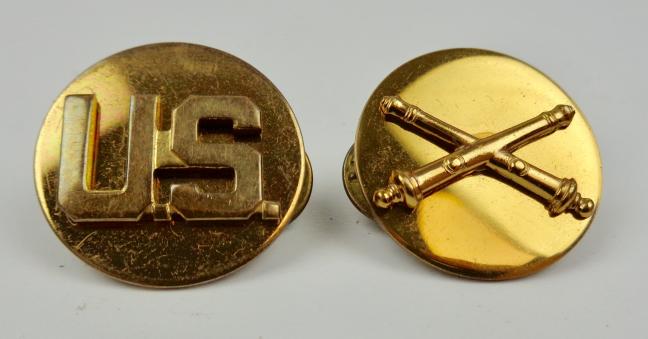 US WW2 Artillery Collar Disk set