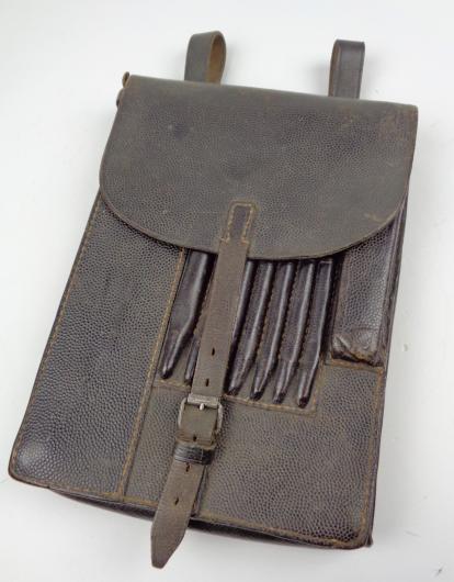 Wehrmacht named black leather Mapcase