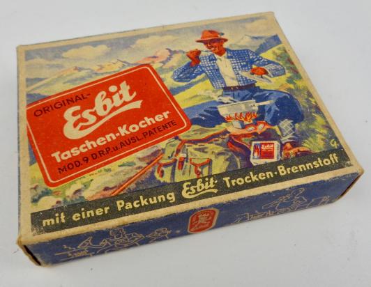 Wehrmacht Esbit Cooker in original carton cover