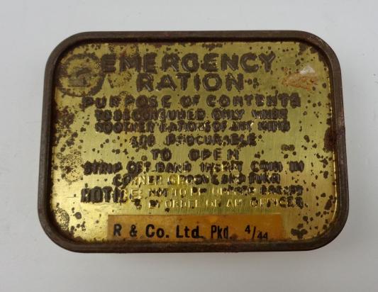 British WW2 Emercency Ration Tin