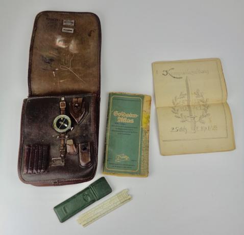 Russian WW2 Mapcase and original compass