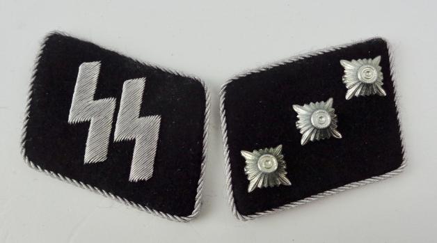 WaffenSS Untersturmfuhrer Collar Patches