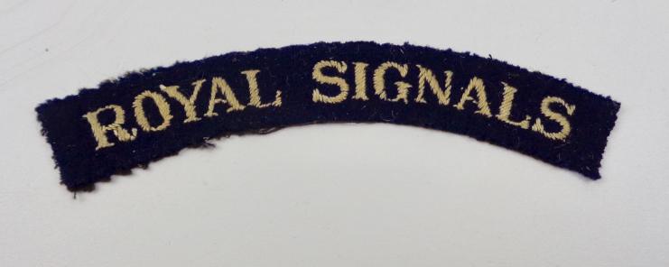 British WW2 Royal Signals Shoulder Title