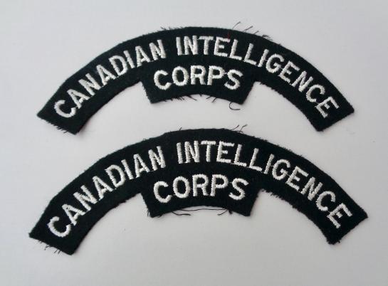 Canadian Shoulder Title Flashes (Intelligence Corps)