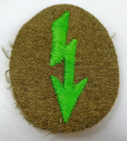 Wehrmacht Career Sleeve Insignia Funker Blitz