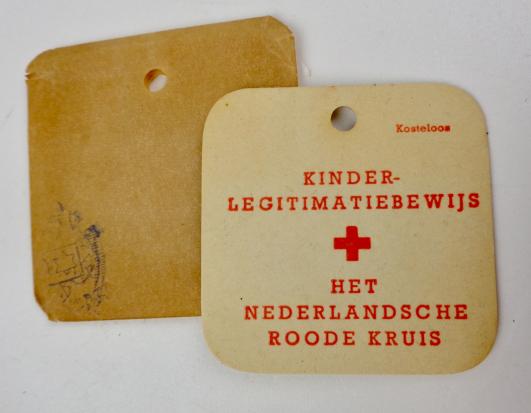 Dutch WW2 Red Cross Childrens ID Dogtag