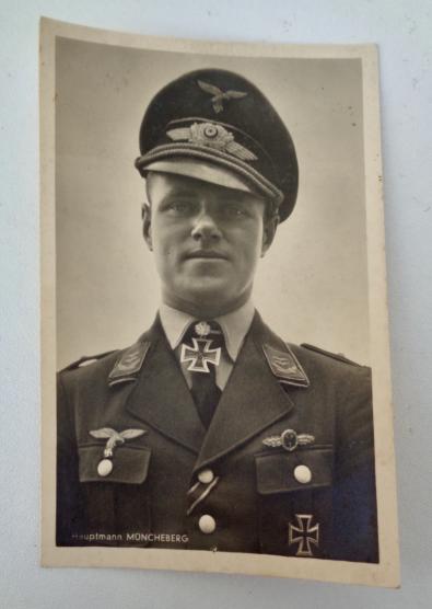 Third Reich Postcard Knights Cross Recipient