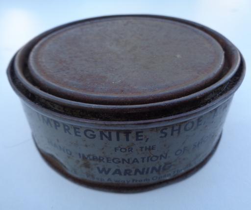 US WW2 Shoe Polish Can