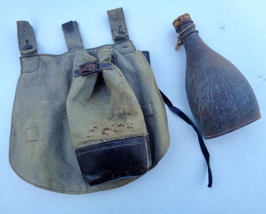 Dutch WW2 Breadbag and Canteen