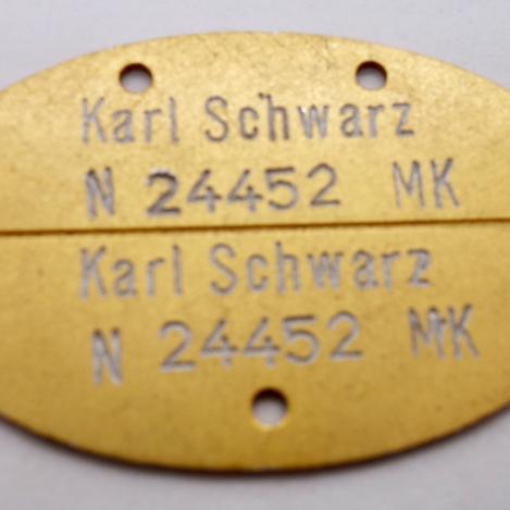 Kriegs Marine Dog-tag (E-Marke)