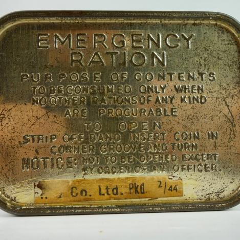 British WW2 Emercency Ration Tin