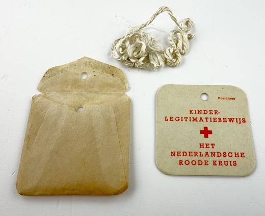 IMCS Militaria Dutch WW2 Red Cross Childrens ID Dogtags