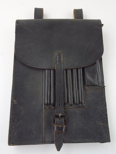 Wehrmacht black leather Mapcase