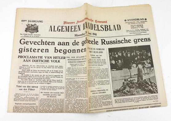 Dutch Wartime Newspaper